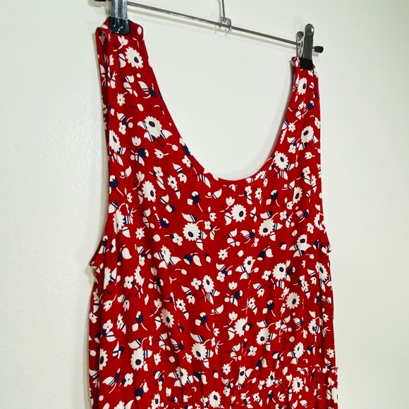 TALBOTS FLORAL CREPE TIERED MAXI DRESS Size 8 - Picture 7 of 8